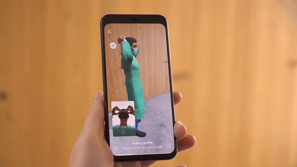 WHO Academy AR gif animation